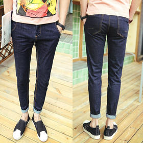 【服饰鞋包】秋冬新款男式牛仔裤男韩版潮 修身小脚牛仔九分裤男生学生裤