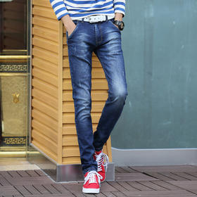 【服饰鞋包】秋季新款韩版牛仔裤男弹力小脚显瘦男装牛仔裤男士休闲长裤