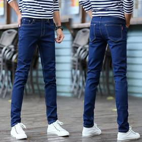 【服饰鞋包】男士牛仔裤男韩版修身小直筒牛仔长裤秋季中腰弹力男装长裤男式