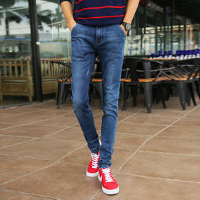 【服饰鞋包】秋季新款棉弹力修身小脚男士牛仔裤男装式休闲长裤