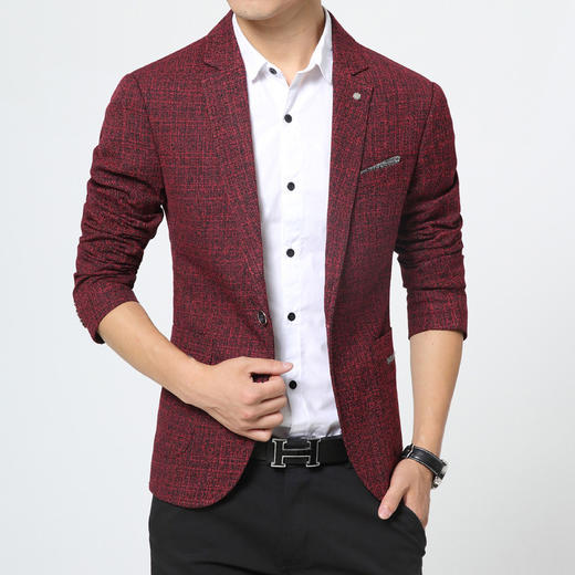 【服饰鞋包】 新款秋季男式休闲西装韩版修身男士青年小西装潮外套 商品图0