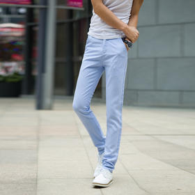 【服饰鞋包】春季新品亚麻男式休闲裤男韩版修身休闲裤男士长裤