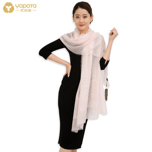 香港优品堂【韵意清雅】春夏秋冬季高档羊毛百搭民族风时尚保暖礼品围巾 商品图2