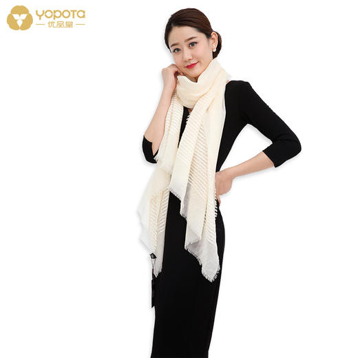 香港优品堂【韵意清雅】春夏秋冬季高档羊毛百搭民族风时尚保暖礼品围巾 商品图3