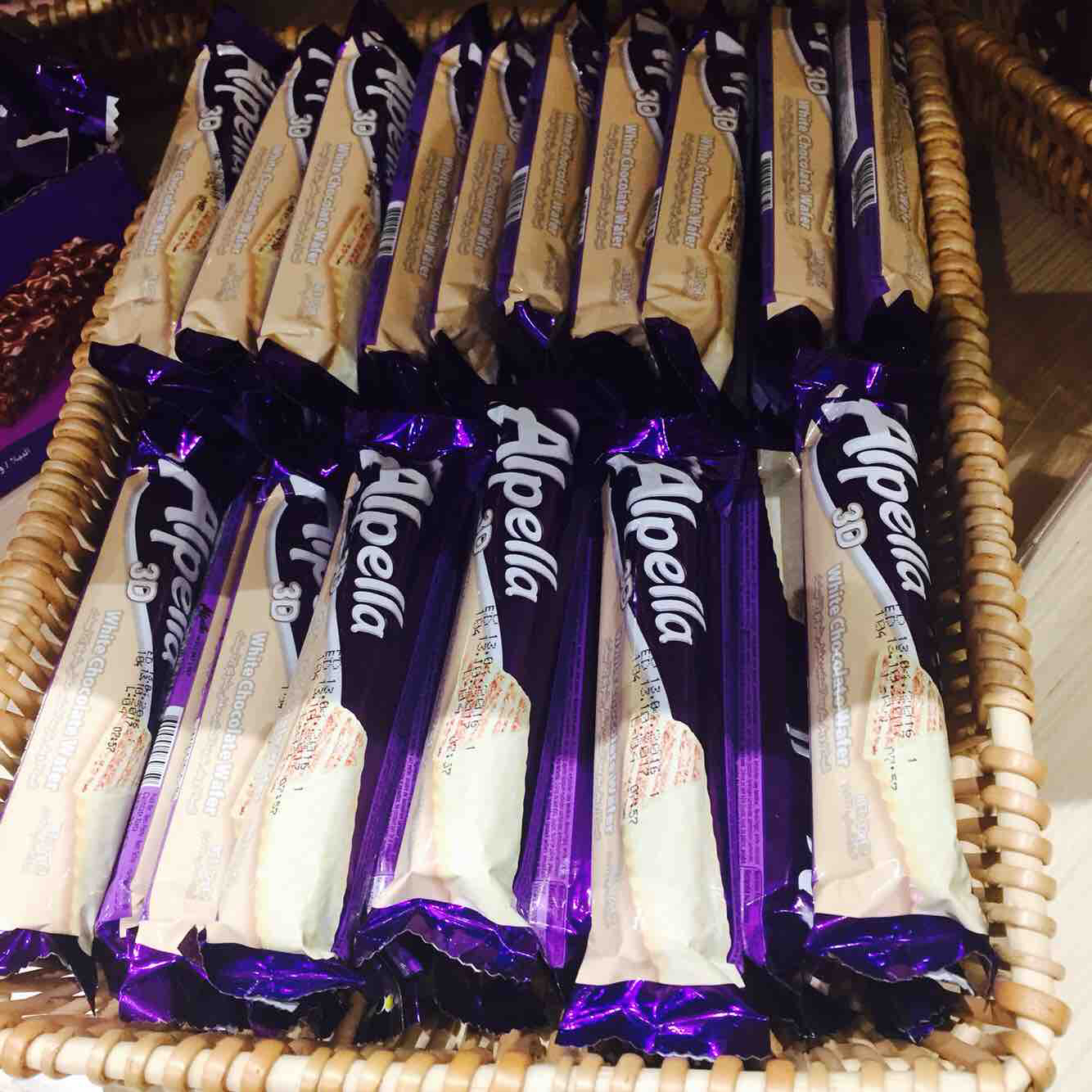 阿佩拉3D白巧克力涂层夹心威化饼干 32g(00897-09) X2包