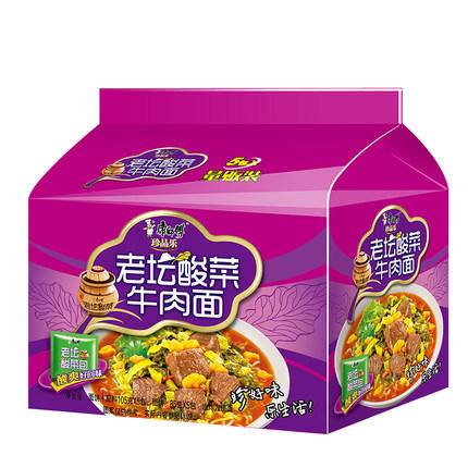 康师傅老坛酸菜牛肉面114克