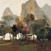 吴冠中|《桂林山村》——综合版（油画） 商品缩略图1