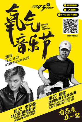 （永久下架）2016氧气音乐节门票（双日套票，现场取票！！！不退换！）