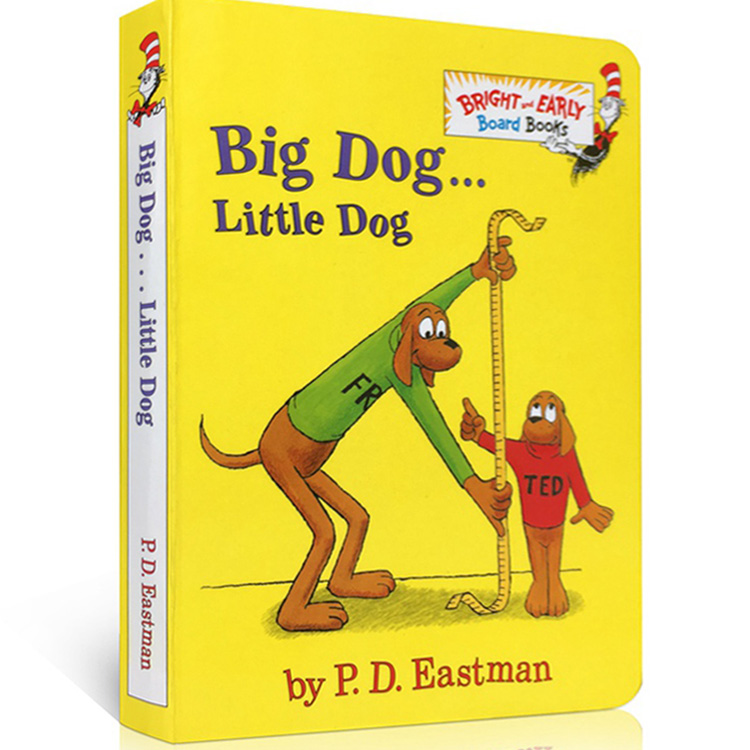 英文原版 Big Dog Little Dog 大狗小狗苏斯博士儿童纸板书送音频