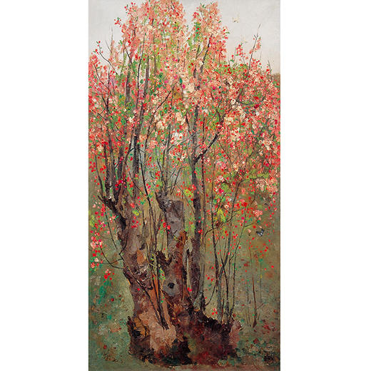 吴冠中|《海棠花》——综合版（油画） 商品图1