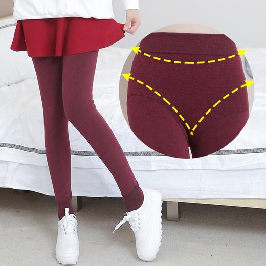 【服饰鞋包】秋冬新款保暖打底裤 显瘦三角档加绒加厚踩脚一体裤女士踩脚裤 商品图0
