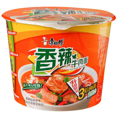 康师傅香辣牛肉桶面112桶22年4月