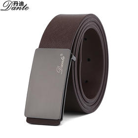 【服饰鞋包】丹迪品牌皮带男平滑扣纯牛皮商务裤带 青年男士腰带