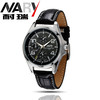 【NARY手表】耐瑞男士手表货源6050PU皮带手表 商品缩略图0