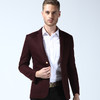 【西装男】新款英伦毛呢男式 休闲西装韩版时尚修身西装 男式 商品缩略图0