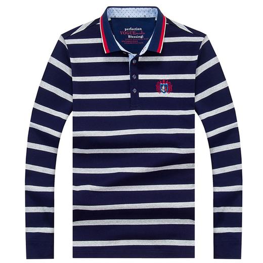 【服饰鞋包】休闲纯棉T恤男个性潮流男装 男士长袖t恤男秋季新款打底衫男 商品图0