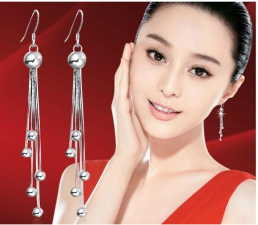 ZAZB123123925纯银个性时尚流苏耳环 商品图0