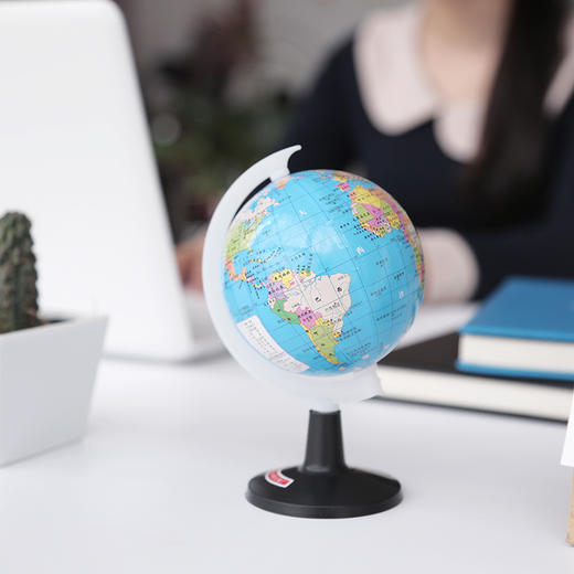 学生学习小号便携轻便可旋转地球仪地理教学中文地球仪摆件