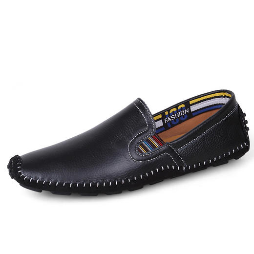 【服饰鞋包】秋季新款豆豆鞋 男士头层 手工缝制驾车鞋 商品图0