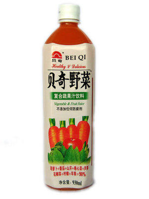 福建特产 贝奇野菜汁果蔬饮料 930ml