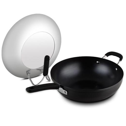 【铁釜炒锅】Joyoung/九阳CTH3221铁釜炒锅健康无涂层适用所有灶炉锅底数控节能 32CM 商品图1