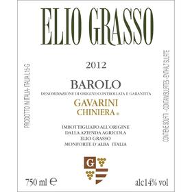2013 ELIO GRASSO GAVARINI VIGNA CHINIERA,BAROLO DOCG,ITALY