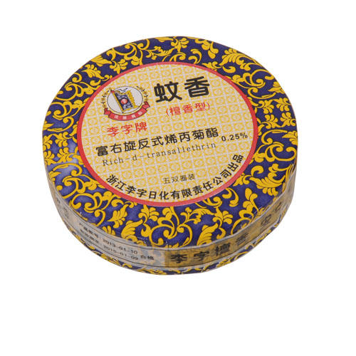 李字檀香型五双圈装蚊香(加大圆,特大,保健)