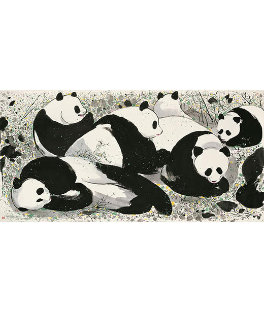 吴冠中|《大熊猫》——综合版（水墨） 商品图1