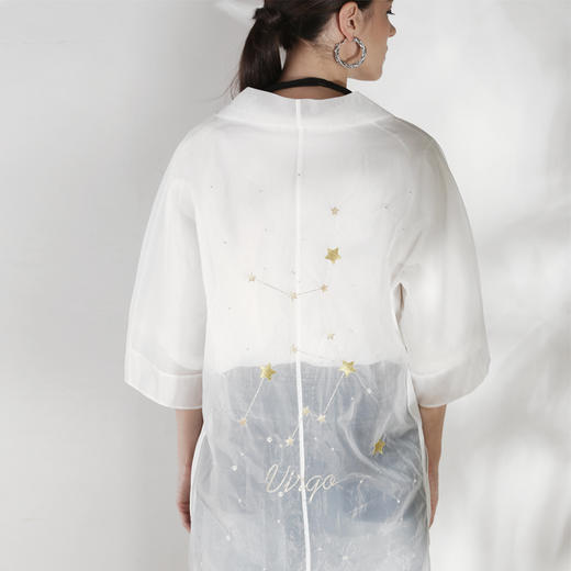LEEWAY·谢 设计师原创品牌 星夜系列 100%麻 吊带罩衫套装 商品图7