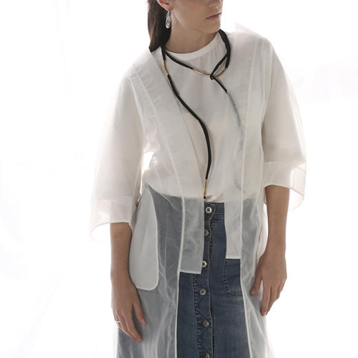 LEEWAY·谢 设计师原创品牌 星夜系列 100%麻 吊带罩衫套装 商品图6