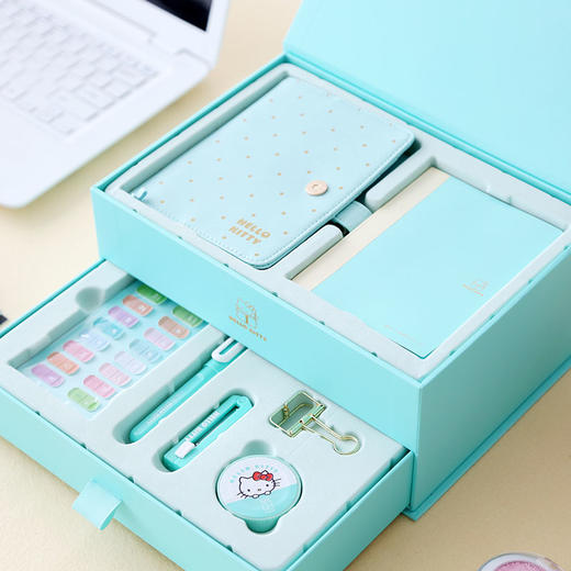hellokitty原创设计文具套装x少女手帐本礼盒记事本笔记本文具