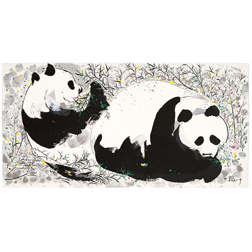 吴冠中|《熊猫》—— 丝网版（签名50幅） 商品图0