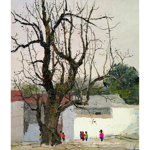 吴冠中|《枣树儿童》——综合版（油画） 商品图1