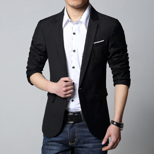 【服饰鞋包】秋装新款休闲韩版修身小西装男装青年薄款西服男士外套潮 商品图0