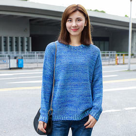 【服饰鞋包】东大门女装秋冬新款韩版宽松套头毛衣女装圆领针织衫毛衣