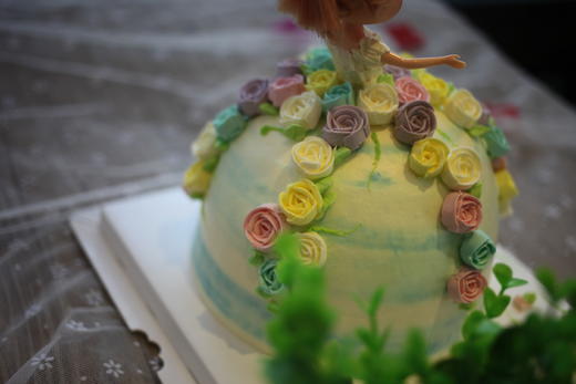 女孩款｜ 芭比公主  迷糊娃娃 韩式裱花公主裙 小公主蛋糕 商品图2