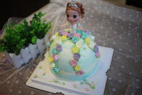 女孩款｜ 芭比公主  迷糊娃娃 韩式裱花公主裙 小公主蛋糕