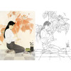 竖幅工笔现代人物白描底稿-仕女-ZV10 商品缩略图0