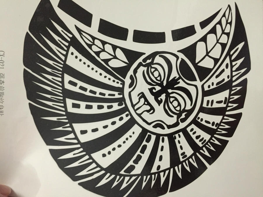 wwe巨石强森纹身贴三件套(左手手臂 前胸 右手臂牛头)