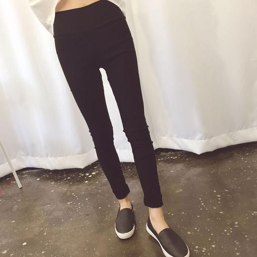 【服饰鞋包】LAB1cecil 修身显瘦弹力高腰小脚铅笔裤打底裤 商品图0
