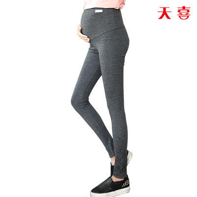【服饰鞋包】天喜孕妇裤秋季新款孕妇打底裤托腹裤秋季时尚薄款孕妇裤孕装 商品图0