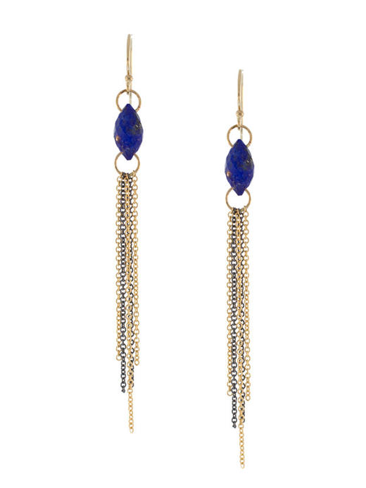 北京仓｜Lulu Designs-Milan-青金石流苏 耳环［美国设计师］ 商品图0