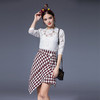 【服饰鞋包】欧洲站秋冬季女装新款潮流个性不规则格子包裙半身裙短裙 商品缩略图0