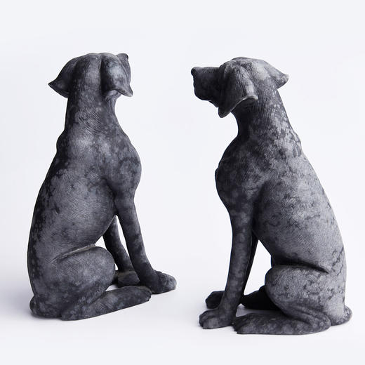 【瑞犬福临】一对黑狗（带底座）-BJ408030 商品图1