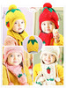 【儿童帽子围巾】冬款儿童草莓帽子围巾套装 保暖毛线帽 宝宝护耳帽 小孩针织套帽 商品缩略图0
