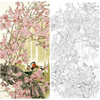 竖幅工笔花鸟白描底稿-周彦生-鸳鸯-LV01 商品缩略图0