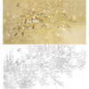 横幅工笔花鸟白描底稿-周中耀-麻雀-LV11 商品缩略图0
