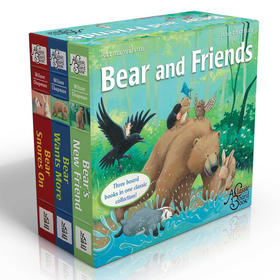 【送音频】英文原版绘本 Bear and Friends 熊和朋友们 吴敏兰推荐书单系列Bear Wants More/ Snores On/ bear's new friend 3本儿童启蒙纸板