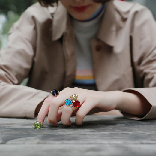 冰河黄水晶好运戒指女糖果色宝石 商品图4