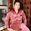 喜得宝真丝印花男款睡衣家居服套装 商品缩略图1